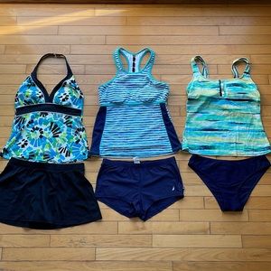 Nautica swimwear and other brands. 3 suits and 1 coverup.